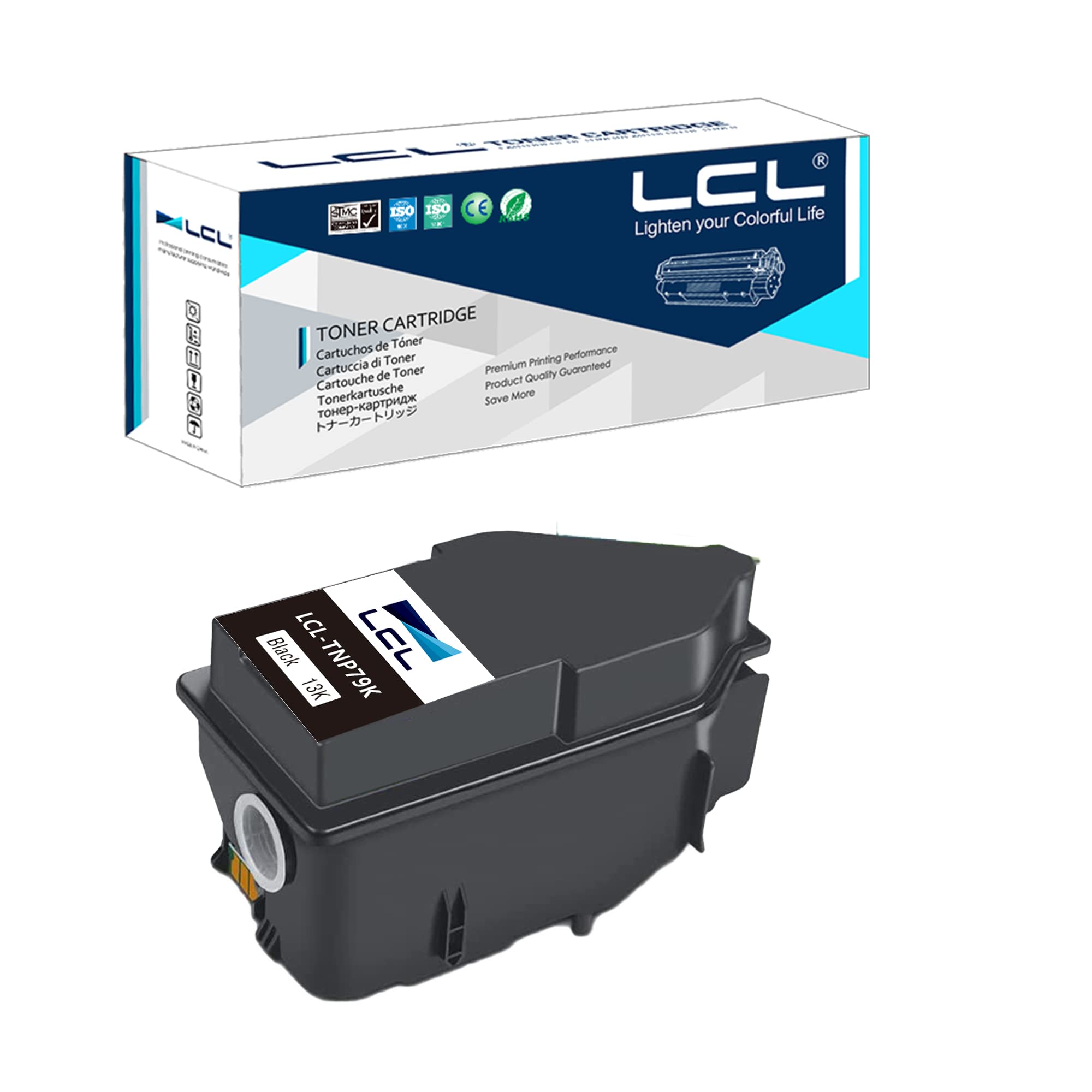 LCL TNP-79 TNP79 Black High Yield Toner Cartridge Replacement for Konica Minolta TNP-79K TNP79K for Konica Minolta Bizhub C3350i C3351i C4050i C4051i