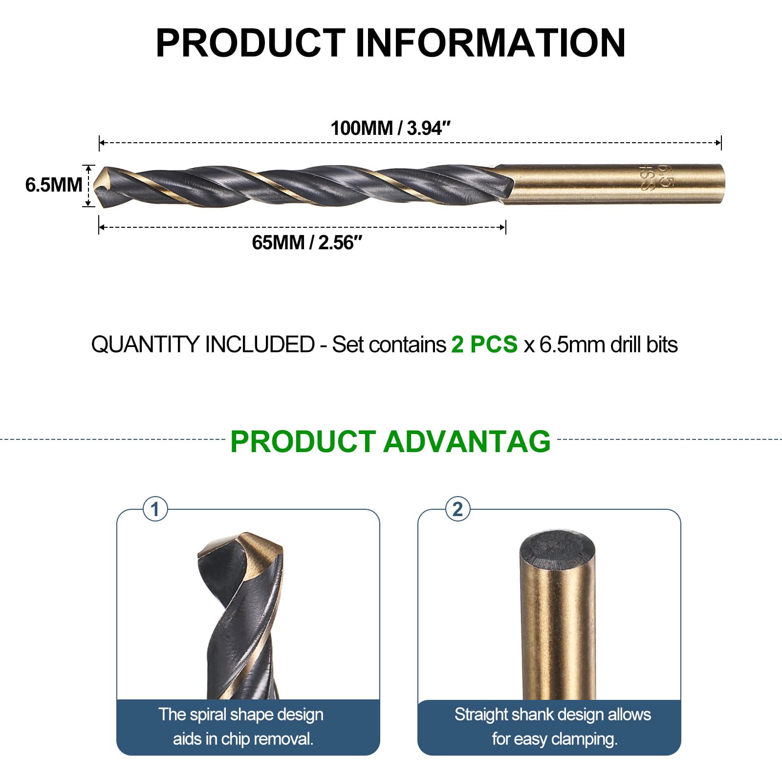 METALLIXITY Drill Bit (6.5mm) 2pcs - Image 2