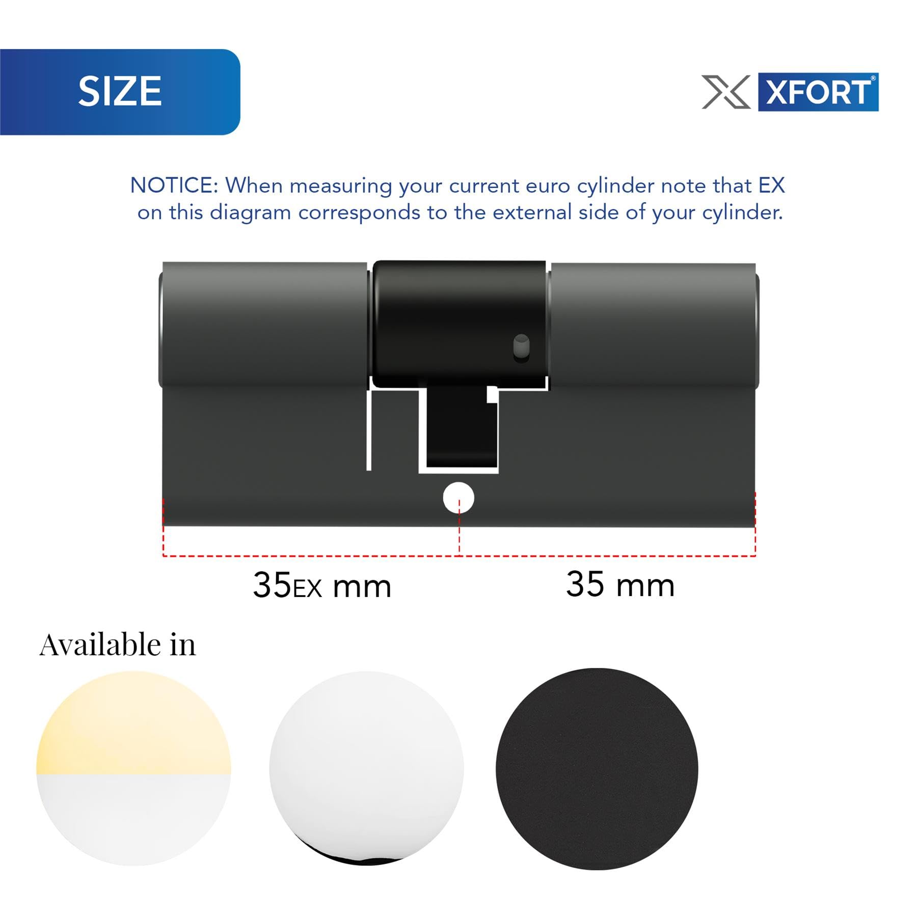 XFORT Colossus Polished Chrome 3 Star Kitemarked Keyed Alike Euro Cylinder Lock 35EX/35 (70mm) - Image 4