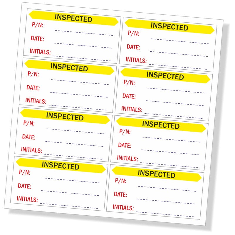PG Creations Inspected QC Passed Stickers for Quality Check, Medium Size 2x1 Inch Paper Labels, Multi, 2000 Stickers
