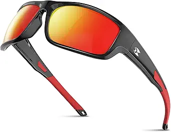 suoso Sports Polarized Sunglasses for Men: Women UV400 Protection Wrap Around Sun Glasses for Fishing Golf Running Driving