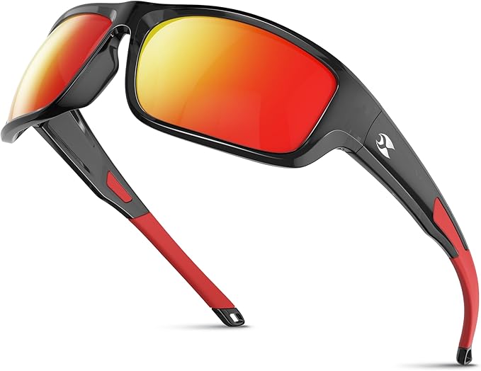 suoso Sports Polarized Sunglasses for Men: Women UV400 Protection Wrap Around Sun Glasses for Fishing Golf Running Driving
