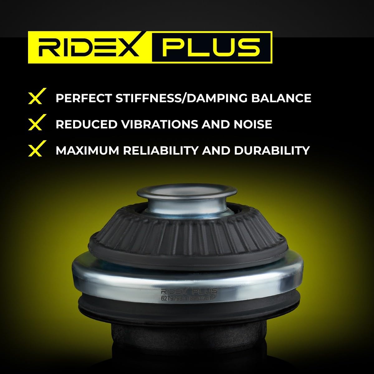 RIDEX PLUS 1180S0298P Supporto ammortizzatore Anteriore Sinistra Anteriore Destra con cuscinetto a sfere integrato Compatibilità con OPEL Mokka/Mokka X J13