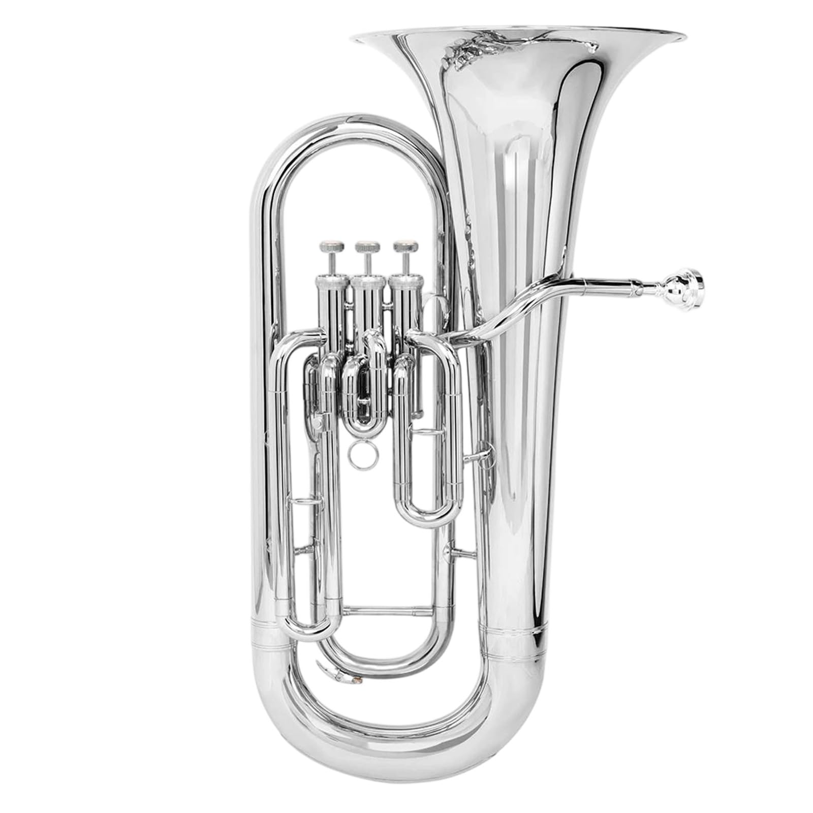 Eufonium Mosiądzu Bb B Flat Euphonium 3 Klucze Mosiężny Róg Barytonowy Lakierowany Na Złoto Z Paskiem Ramię Cloth Professional(Type3)