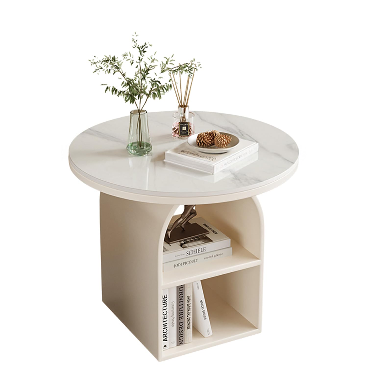 RENAISSANCE風 サイドテーブル ホワイトラウンド薔薇 コーヒーテーブル RENAISSANCE風 サイドテーブル ホワイトラウンド薔薇 コーヒーテーブル