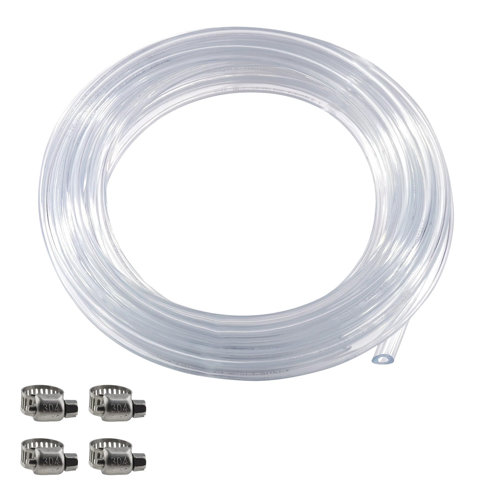 10Ft Food Grade PVC Beer Line Tubing, I.D 3/16'' Kegerator Line Beer Hose