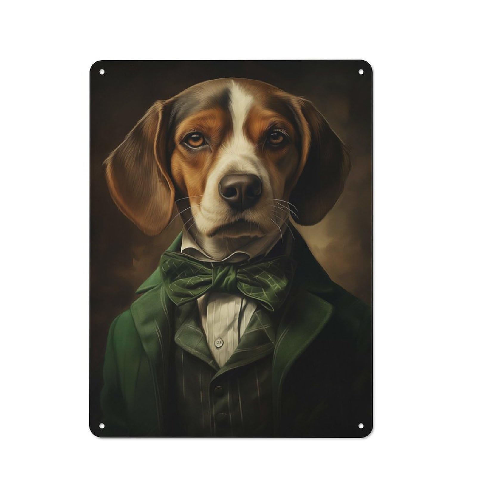 Celtic Beagle Dog Vintage Metal Wall Decor 40x30cm, Metal Gift Sign for Hallway, Home Bar, Garage Or Study