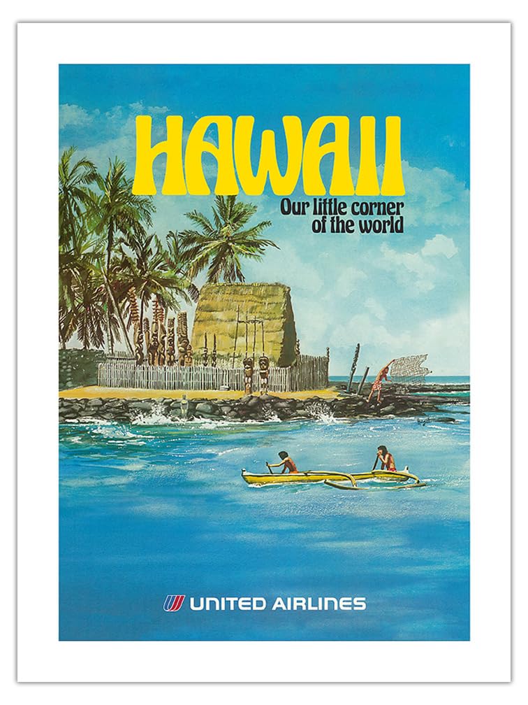 Amazon.com: Hawaii - United Airlines - City of Refuge Honaunau Bay 