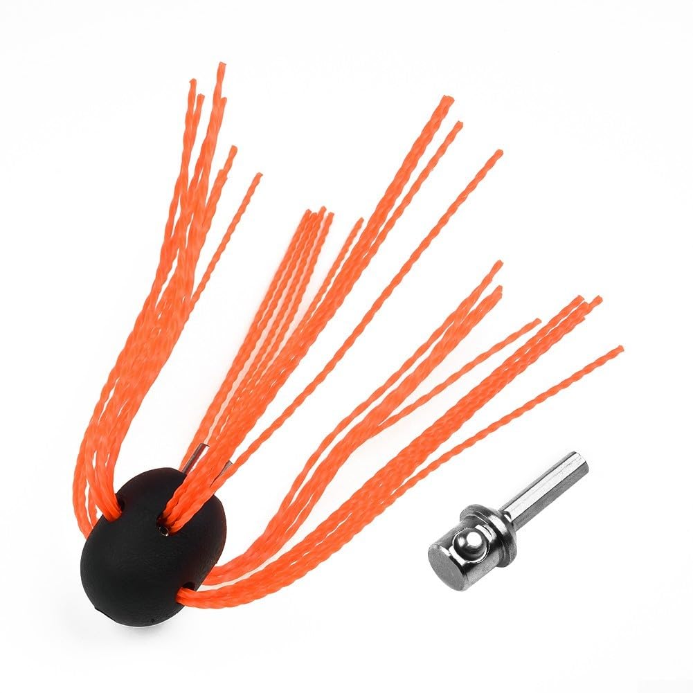 Spazzola Rotante Per Pulizia Camino In Alluminio Con Setole Nylon 30 Mm E Attacco 1/2" Per Trapano - Kit Fai Da Te