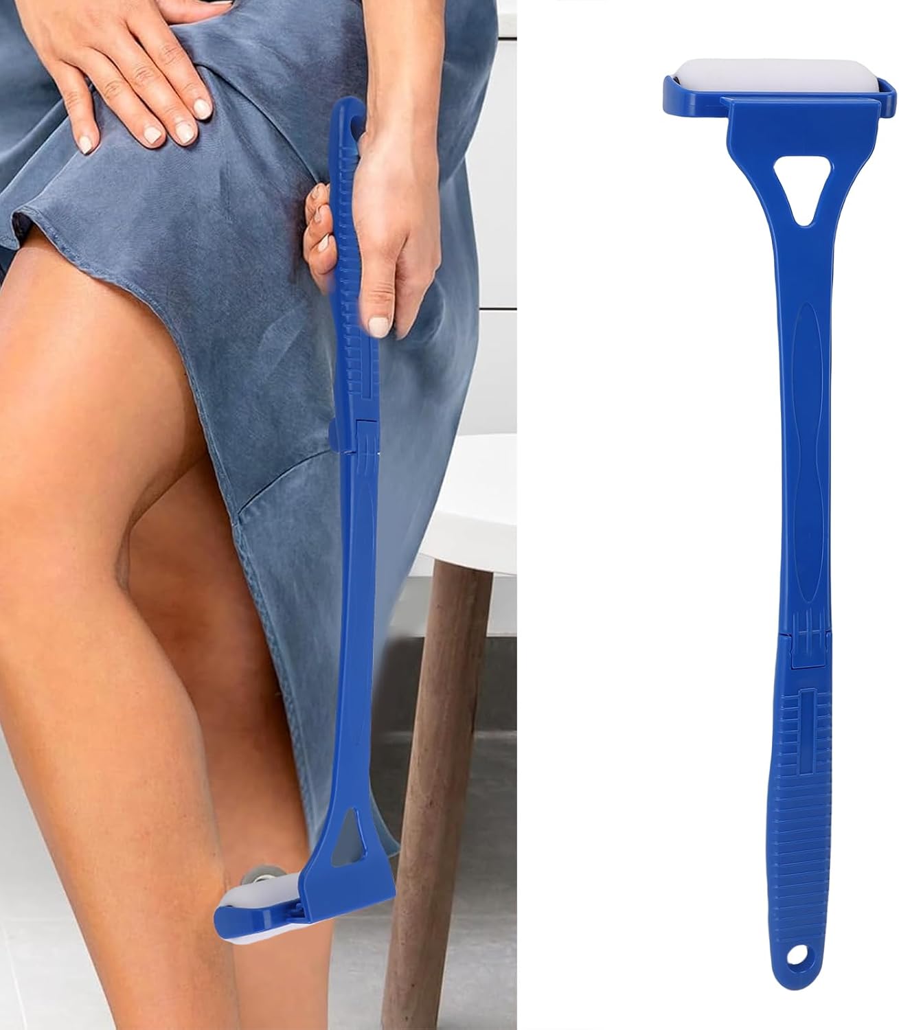 Lotion Applicator for Back, 3 Rollers Foldable Long Reach Self Tanner Applicator with 3 Reusable Rollers Back Applicator Strip for Skin Moisturizer, Cream, Self Tanner