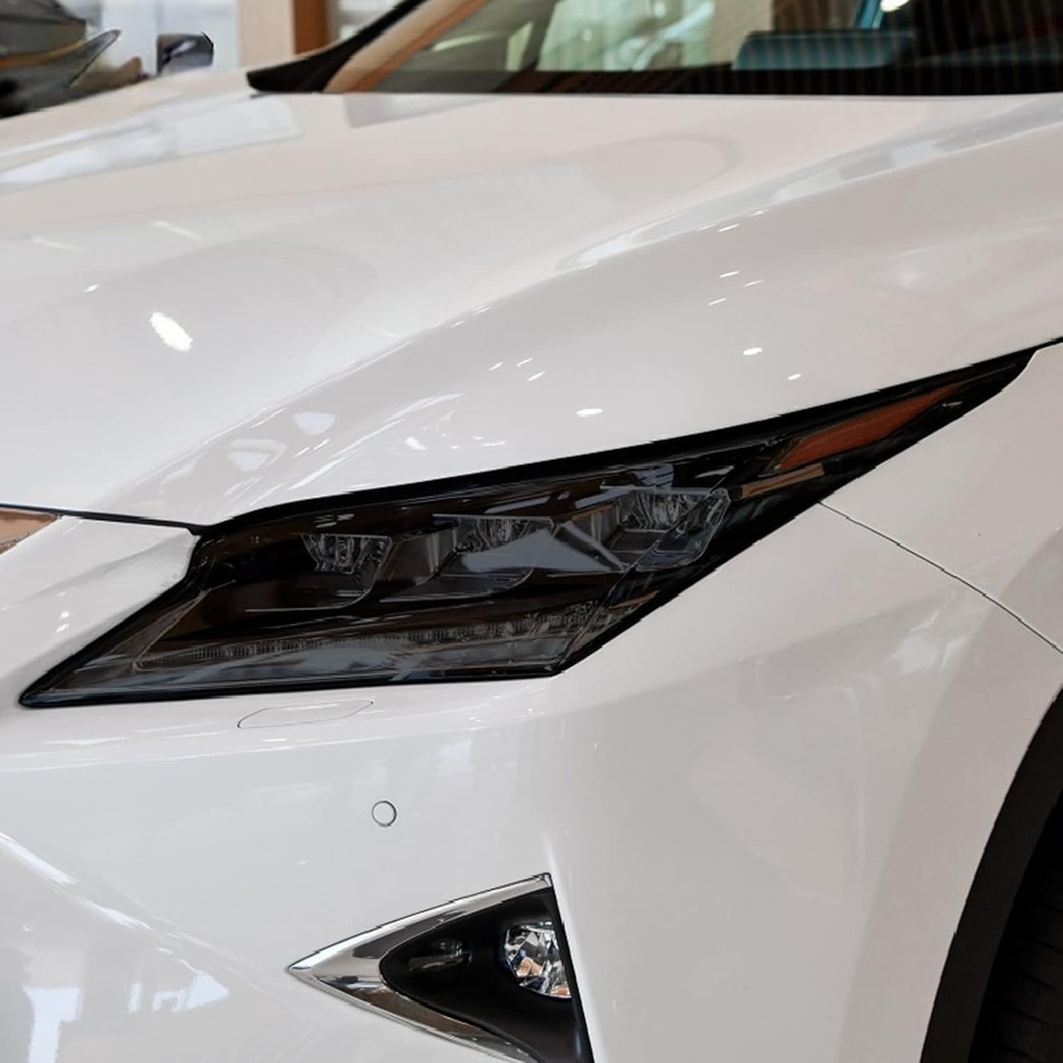 SamLng Car Front Light Film for Lexus RX 2016-2022 RX350 RX300 RX450h Accessories Car Headlight Protection Tint Film Smoke Black TPU Transparent Sticker