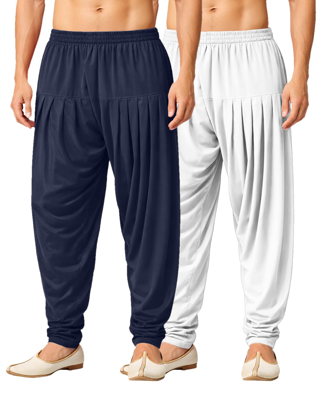 buy that trendz Patiala Pant for Men Combo Relaxed Fit Viscose Blend Solid Pyjamas Dhoti Ethnic Bottom Wear for Men Pack of 2 (M-4XL)-picture-15