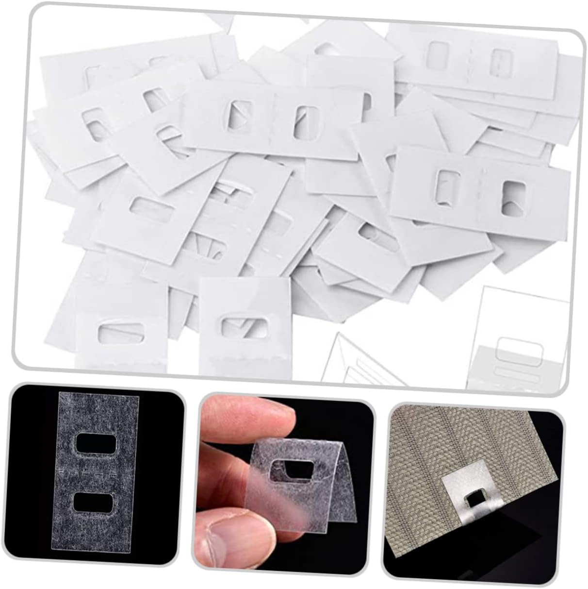 Ciieeo 40pcs Blinds Repair Fixer Tabs Vertical Blind Replacement Slats Self-Adhesive Repair Parts for Window