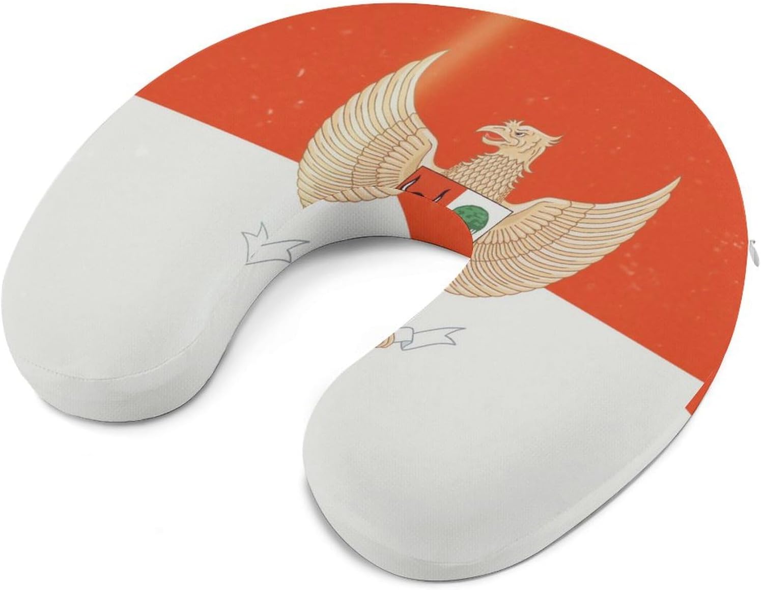 Vintage Indonesian Flag Indonesia Emblem Memory Foam Pillows U Shaped Travel Neck Pillow