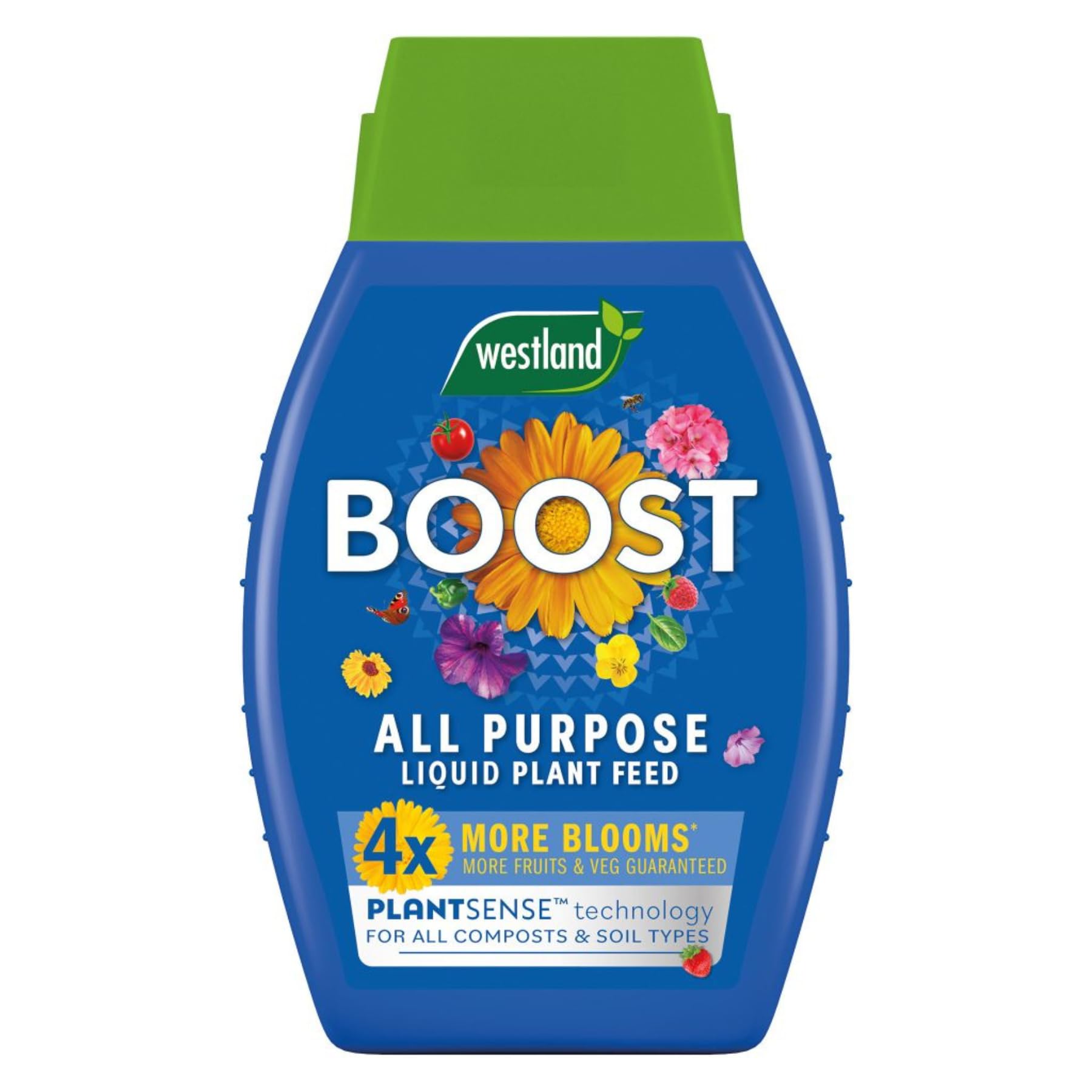 Westland Boost All Purpose Liquid Plant Food 1L | Liquid Plant Feed for Flowers, Fruit, Vegetables & Houseplants | Seaweed Enriched Plant Fertiliser | Promotes Strong Roots & Healthy Growth