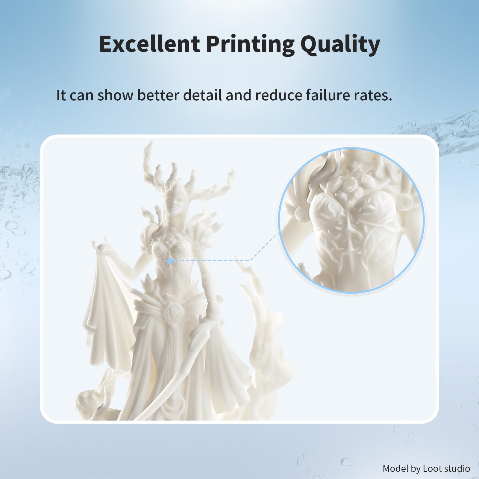 Chitu Systems 2Kg Resina Conjure Lavabile con Acqua, Elaborazione Post-Stampa Rapida, Resina per Stampante 3D Facile da Pulire, 405nm Resina Fotopolimerica Standard per Stampanti 3D LCD/DLP/SLA (2000g