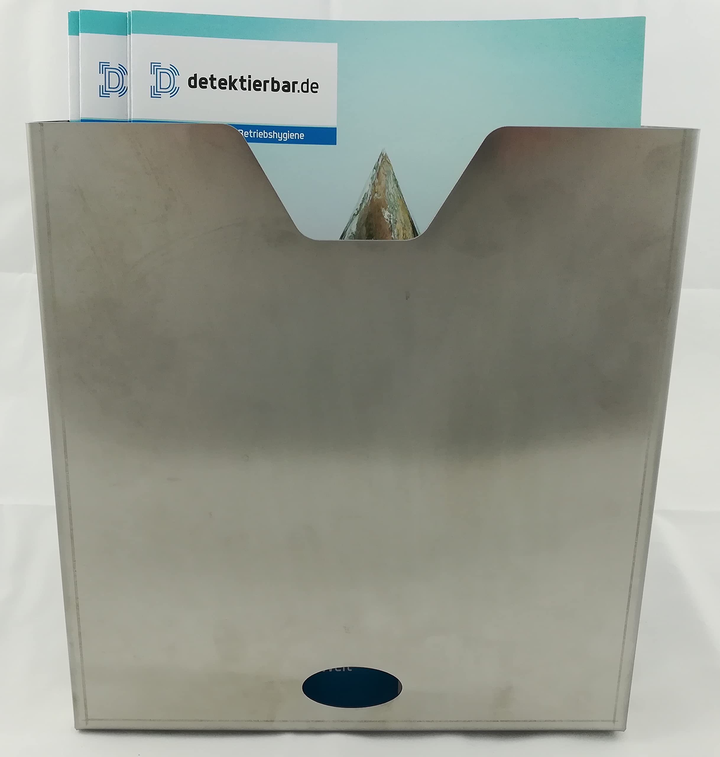 Dokumentenhalter A4 aus Edelstahl – Perfekter Wandhalter für Produktionsbereiche, Industrie, Büro, Werkstatt, Labor, langlebig und hygienisch