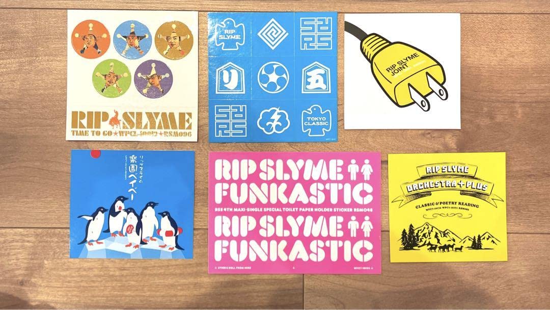 【美品】リップスライム　CD ステッカー シール リップスライム RIP SLYME まとめ売り3点 CD ステッカーシール