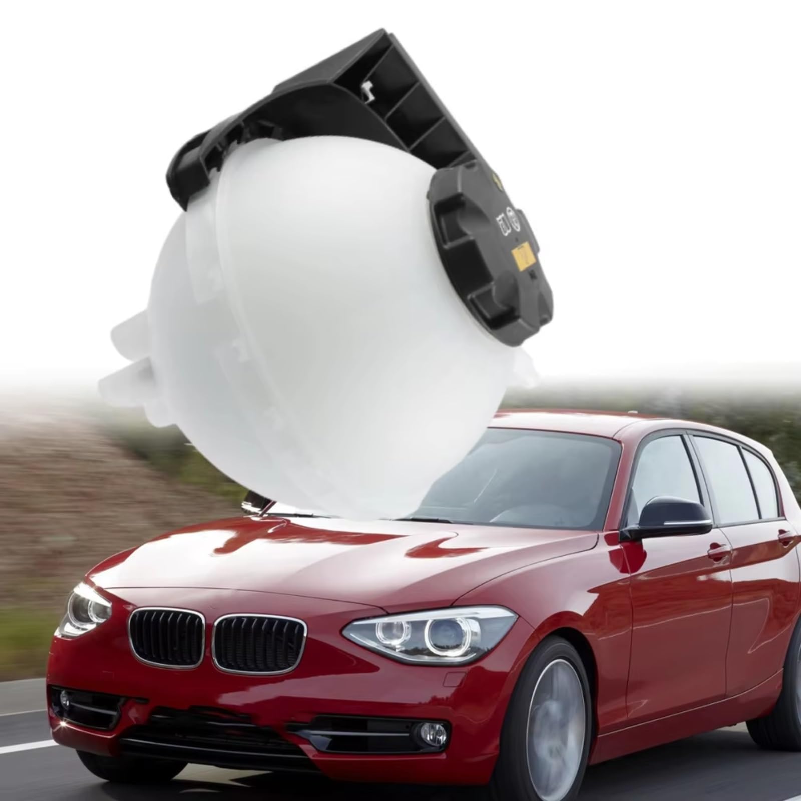 Zbiornik płynu chłodzącego do BMW 125i F20 F21 2011 2012, korek zbiornika płynu chłodzącego, część motoryzacyjna OEM 17137642158