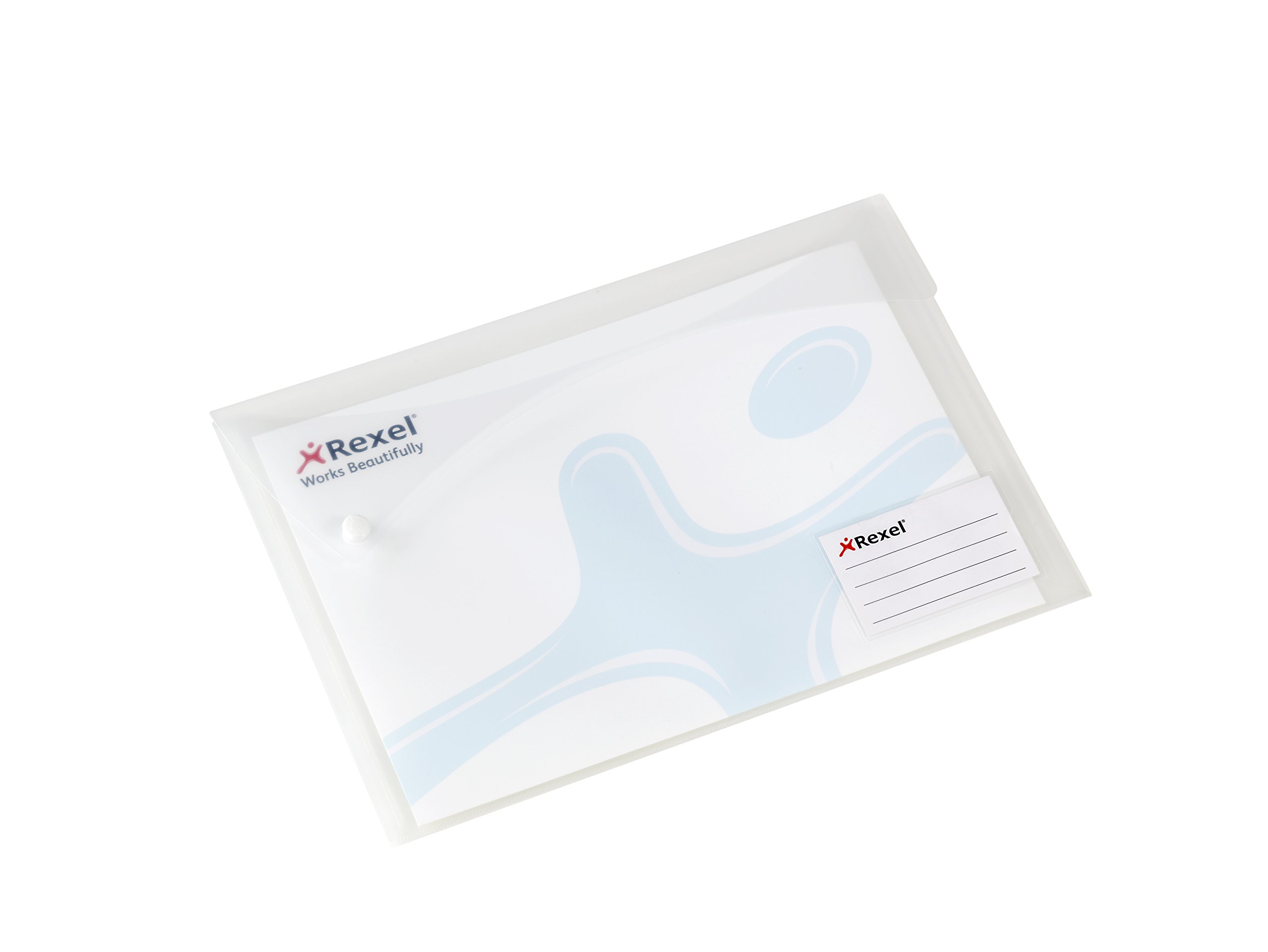 Rexel Buste Con Bottone A4 - Confezione Da 5 Bianche Per Ufficio