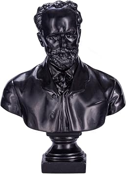 danila-souvenirs Russian Composer Pyotr Tchaikovsky Stone Bust Statue Sculpture 7.8 19.5 cm