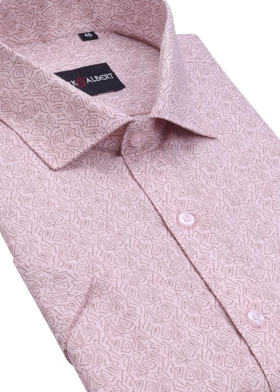 Image of Mark & Albert Men's Half Sleeve Cotton Linen Shirt Blue