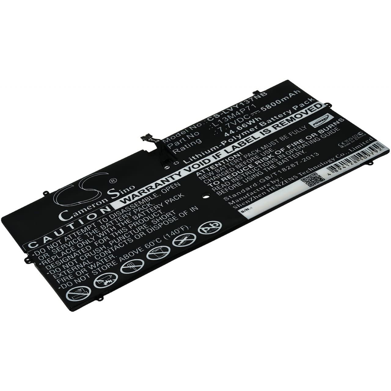 Powery Batería para portátil Lenovo Yoga 3 Pro (1370), 7,7V, Li-Polymer