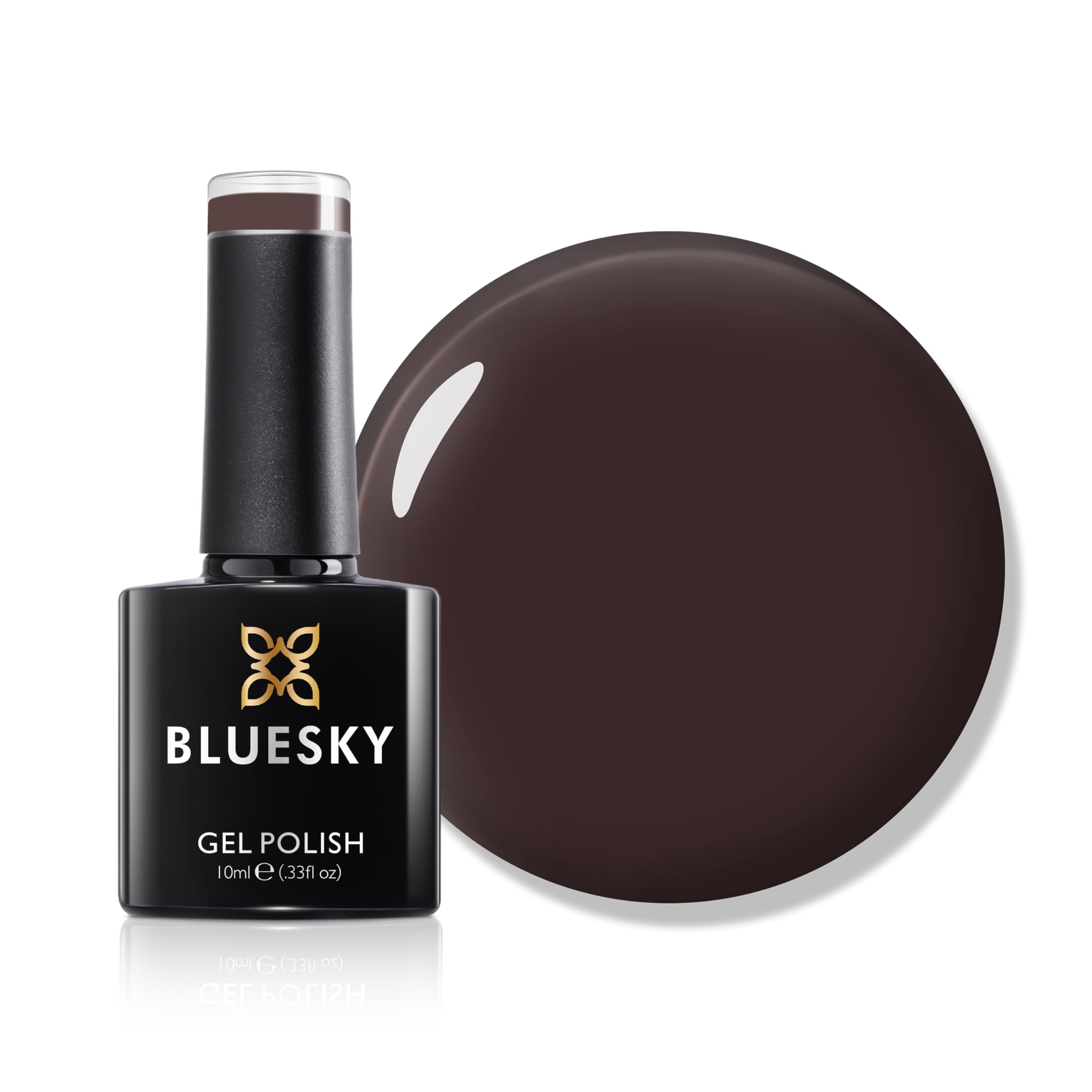 Bluesky Gel Nail Polish 10ml, Divinity - AW2317, Brown Soak-Off Gel Polish for 21 Day Manicure, Professional, Salon & Home Use, Requires Curing Under UV/LED Lamp