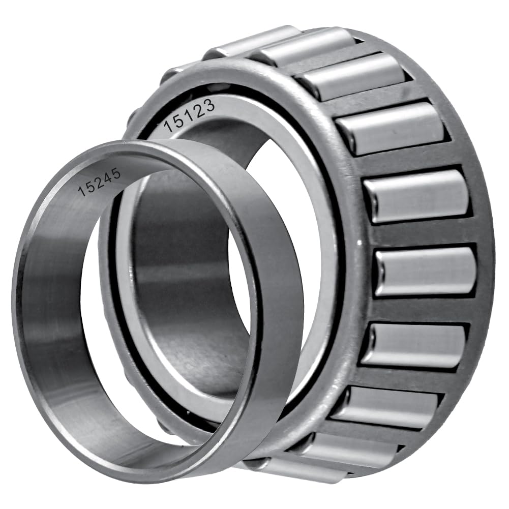 4 Sets 15123/245 25580/20 Trailer Bearing Kits for 5200-6000 lbs Axle, Trailer Axle Bearing Kit with 2.44” Dust Cap, Grease Seal, Cotter Pin, Rotating Quiet and High-Speed Trailer Bearing