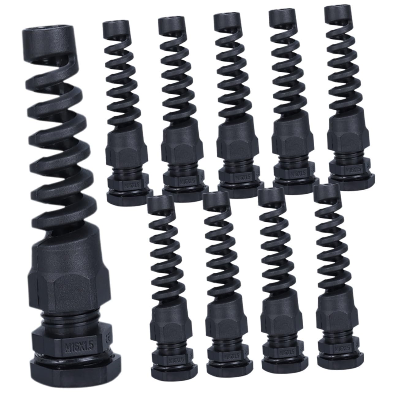 CIYODO Djustable Range Strain Relief Cable Protectors 10pcs Plastic Cable Gland Joints Waterproof Power Cord Strain Relief Connectors