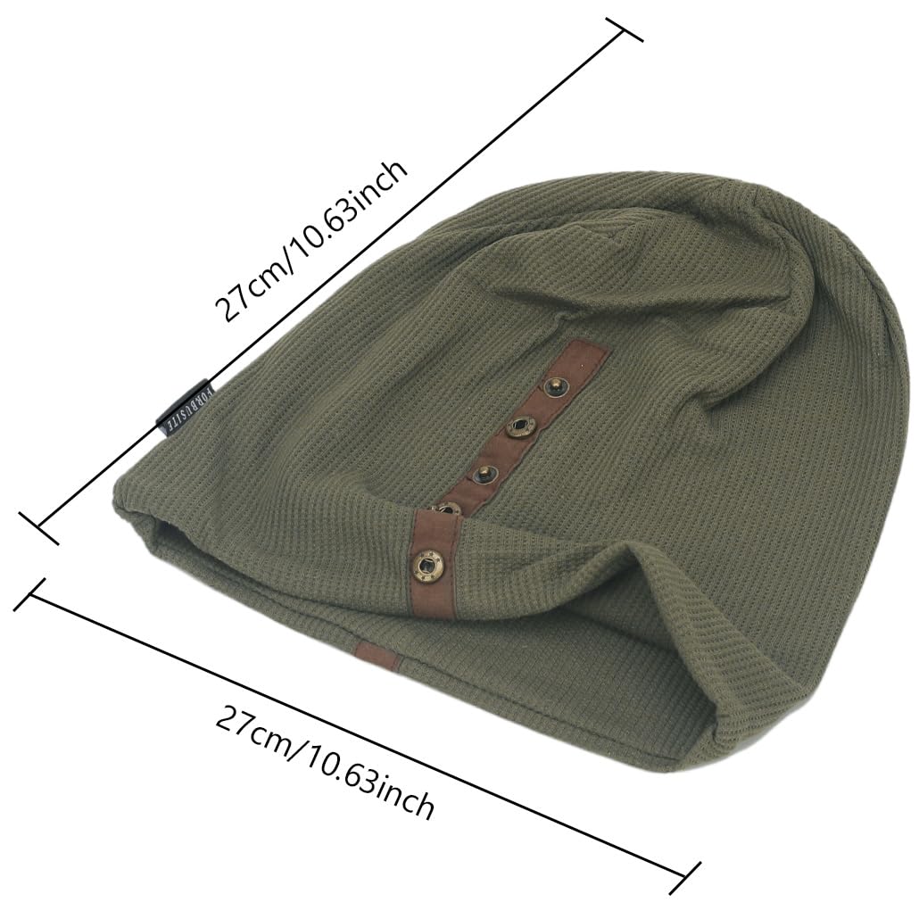 Gorro de punto holgado para invierno, cálido y suave para clima frío