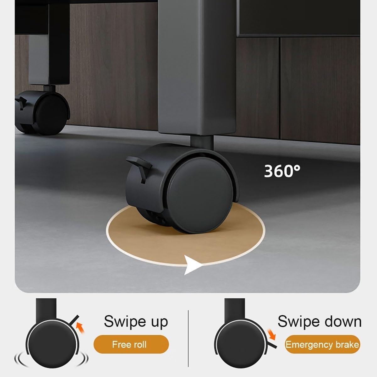 Wielowarstwowy stojak pod gramofon HiFi, wielofunkcyjna półka do przechowywania nośników multimedialnych, szafka pod sprzęt audio/wideo, drewniany stolik pod drukarkę z kółkami (czarny, 51 x 30 x