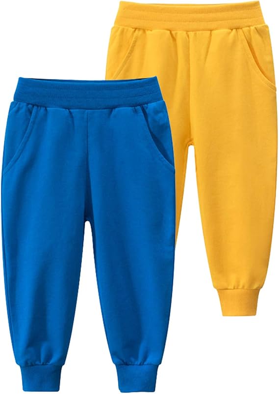 Amazon Co Jp ロングパンツ キッズ 男の子 ズボン 女の子 2ピース 春 秋 冬 長ズボン ベビ サルエルパンツ スウェット 子供服 オールシーズン 子ども カーゴパンツ 幼児用 ボトムス ウエストゴム ポケット ルームウェア お出かけ スポーツ 服 ファッション小物