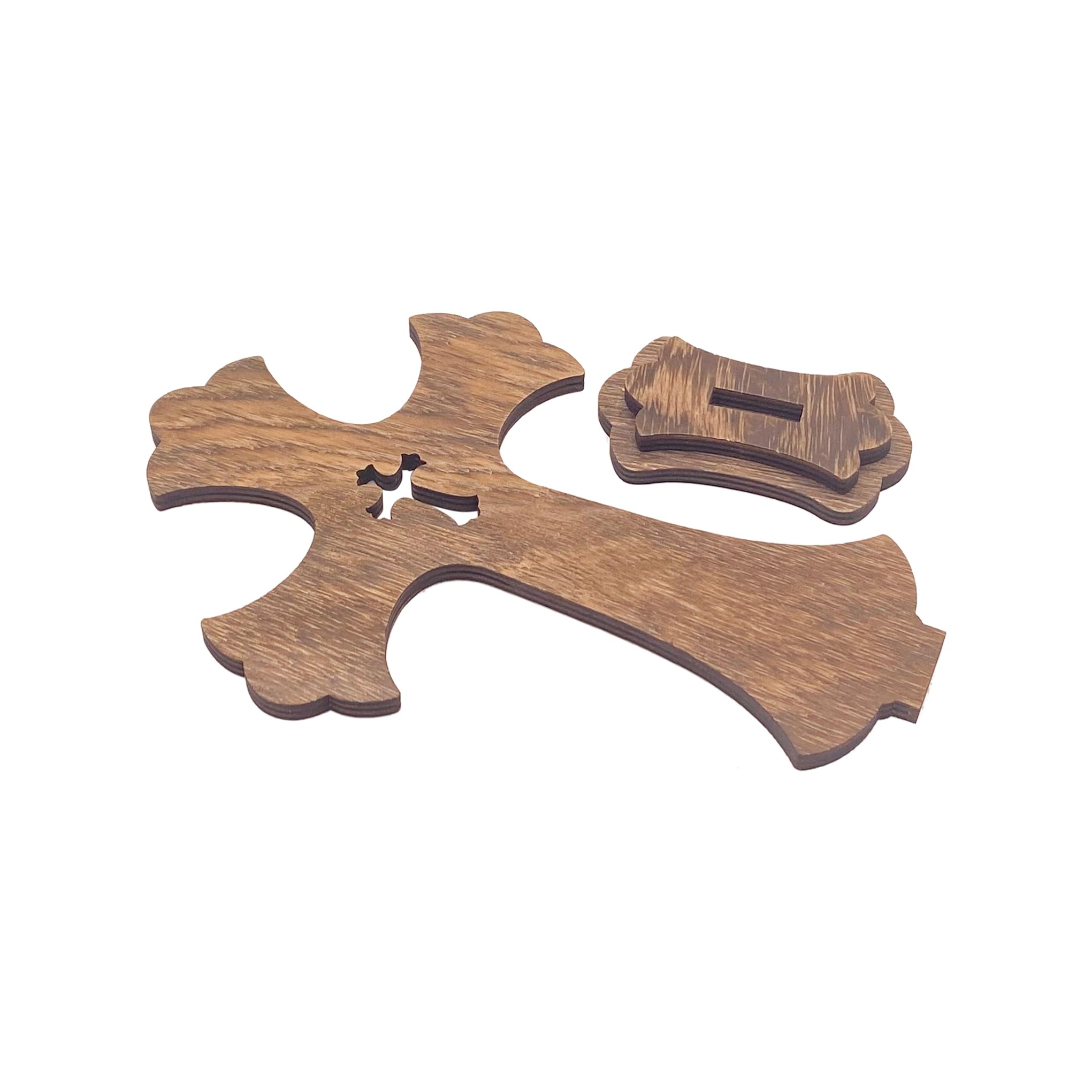 Croci in legno marrone da 22,9 cm, confezione da 12 croci da tavolo in legno rustiche per centrotavola per battesimo decorazione per la casa chiesa regali di preghiera