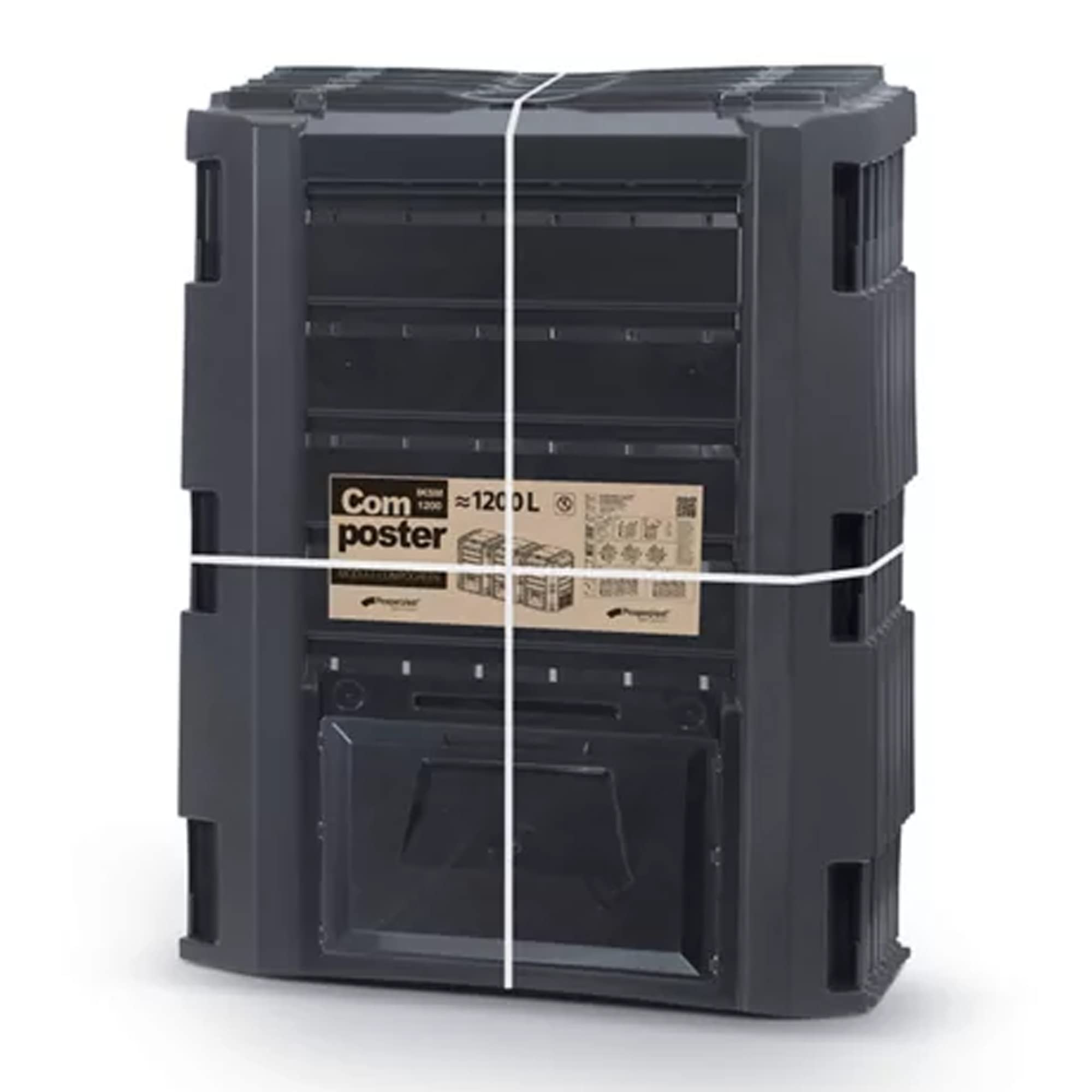 Prosper Plast IKLM1200C-S411 198 x 71,9 x 82,6 cm Módulo "Compogreen" Composter - Negro (3 módulos = 67 piezas)