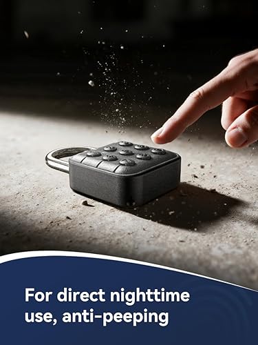 Miniatura 5 de NexusLab Cerradura de combinación, cerradura digital y cerradura de casillero de gimnasio IP67 clasificado, aleación de zinc resistente a la