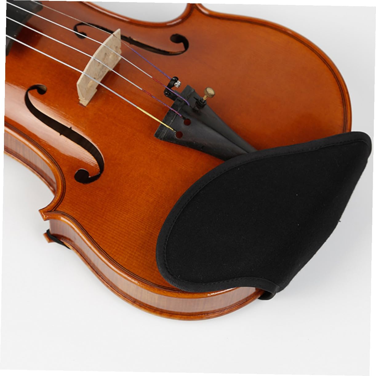 Almohadilla para Mentonera de Violín de Lint Negra, Cómoda | Diseño Ligero y Compacto, Uso Diario en Práctica y Ejecución, Detalle Práctico Instrumento Estilo Aleatorio
