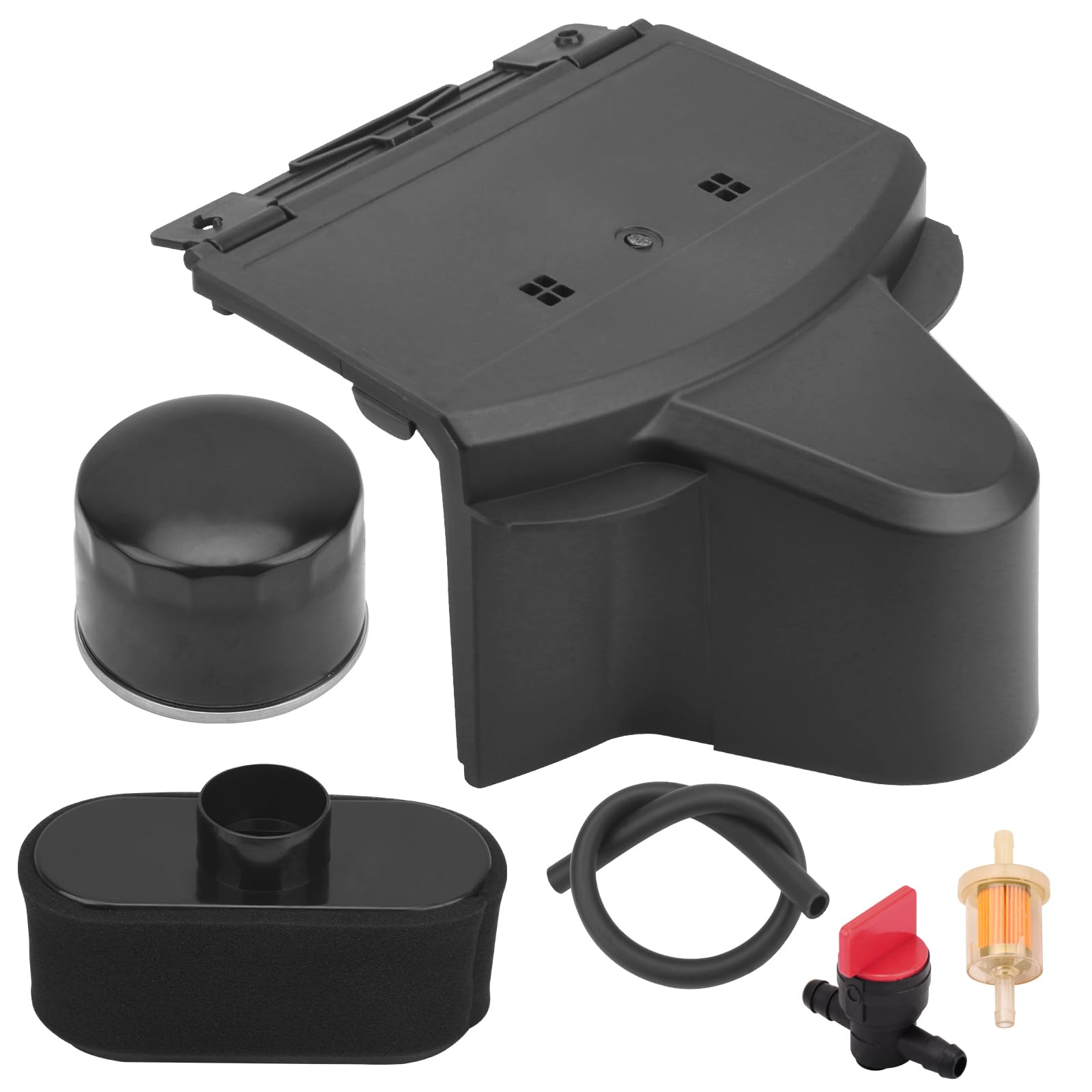 11011-0820 - Kit de caja de filtro de aire para cortacésped Kawasaki 11011-7052, 11011-7065, 11011-7054, compatible con el modelo FR651V FR691V FR730V, incluye filtro 11013-7047,
