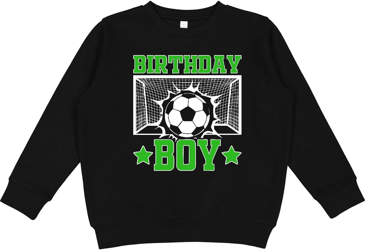 inktastic Birthday Boy Soccer Theme Youth Sweatshirt