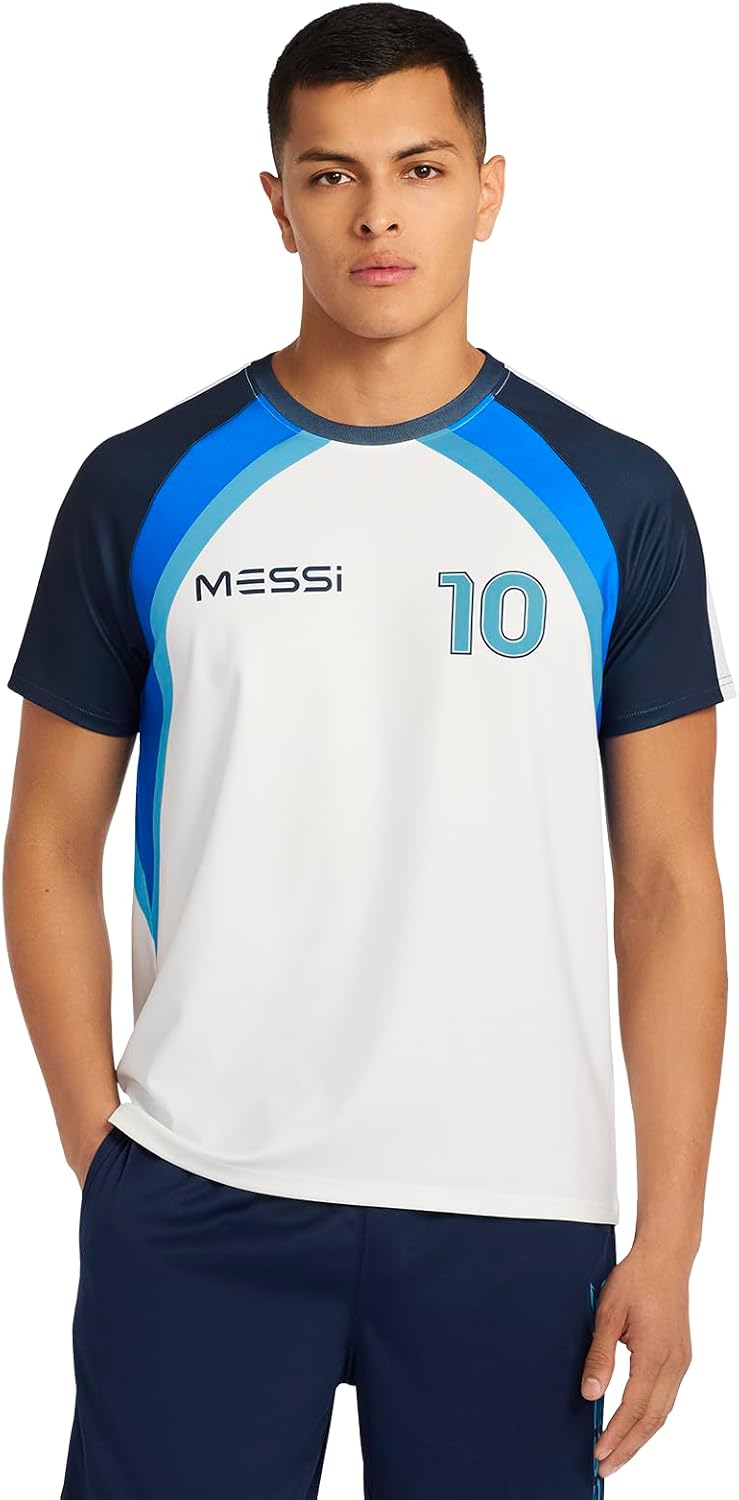 Messi Mens Heatwave Tee, Lifestyle Short Sleeve T-Shirt, Standard Fit with Graphic