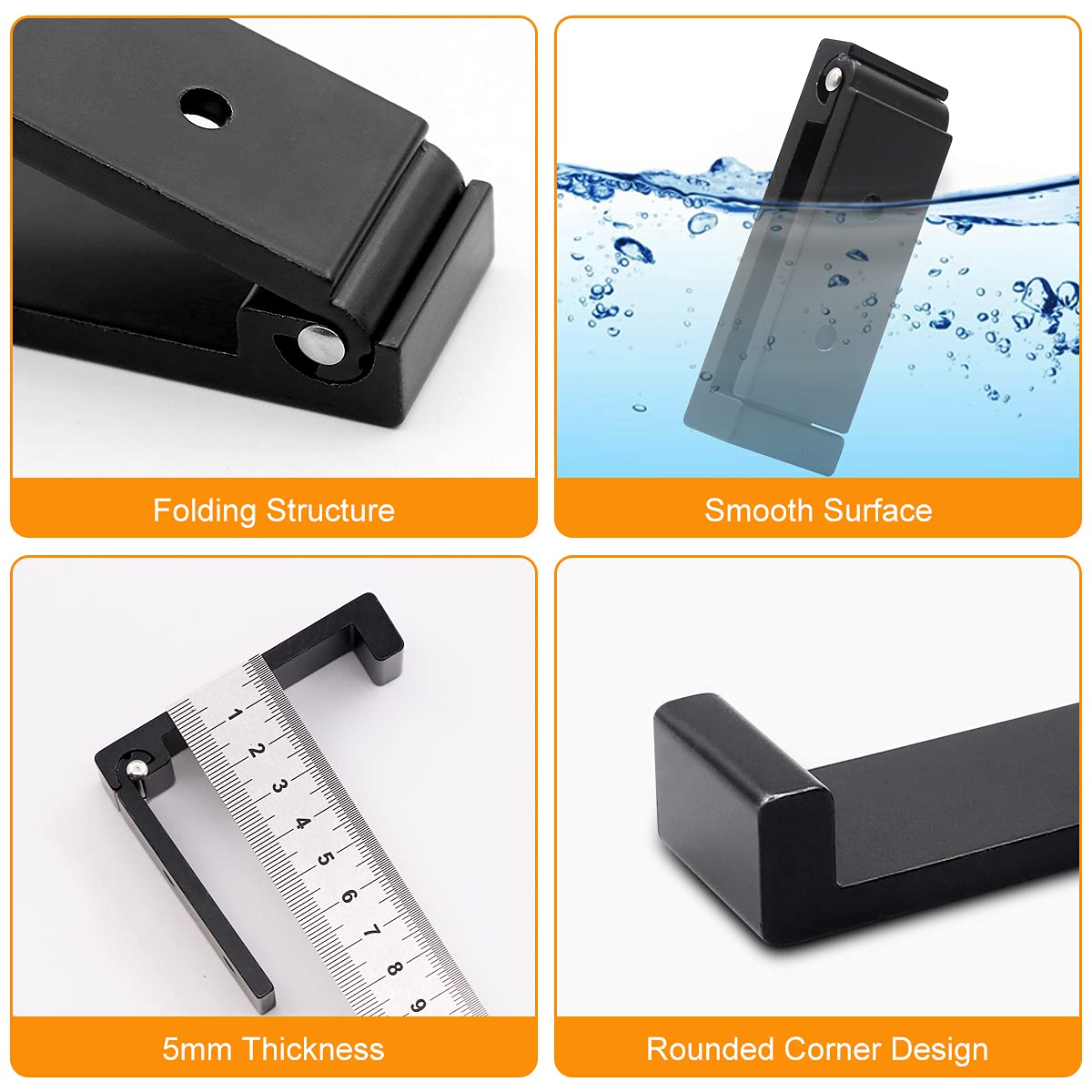 ZAYBOD - 25 Ganchos Negros Para Colgar En La Pared, Gancho Para Colgar