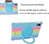 Funda para Tablet Teclast T60 12 Pulgadas, Funda de Silicona Suave Anti-Estrés con Soporte Giratorio/Porta Lápiz/Correa para Hombro/Lápiz para Teclast T60 (Azul Claro Colorido) 5