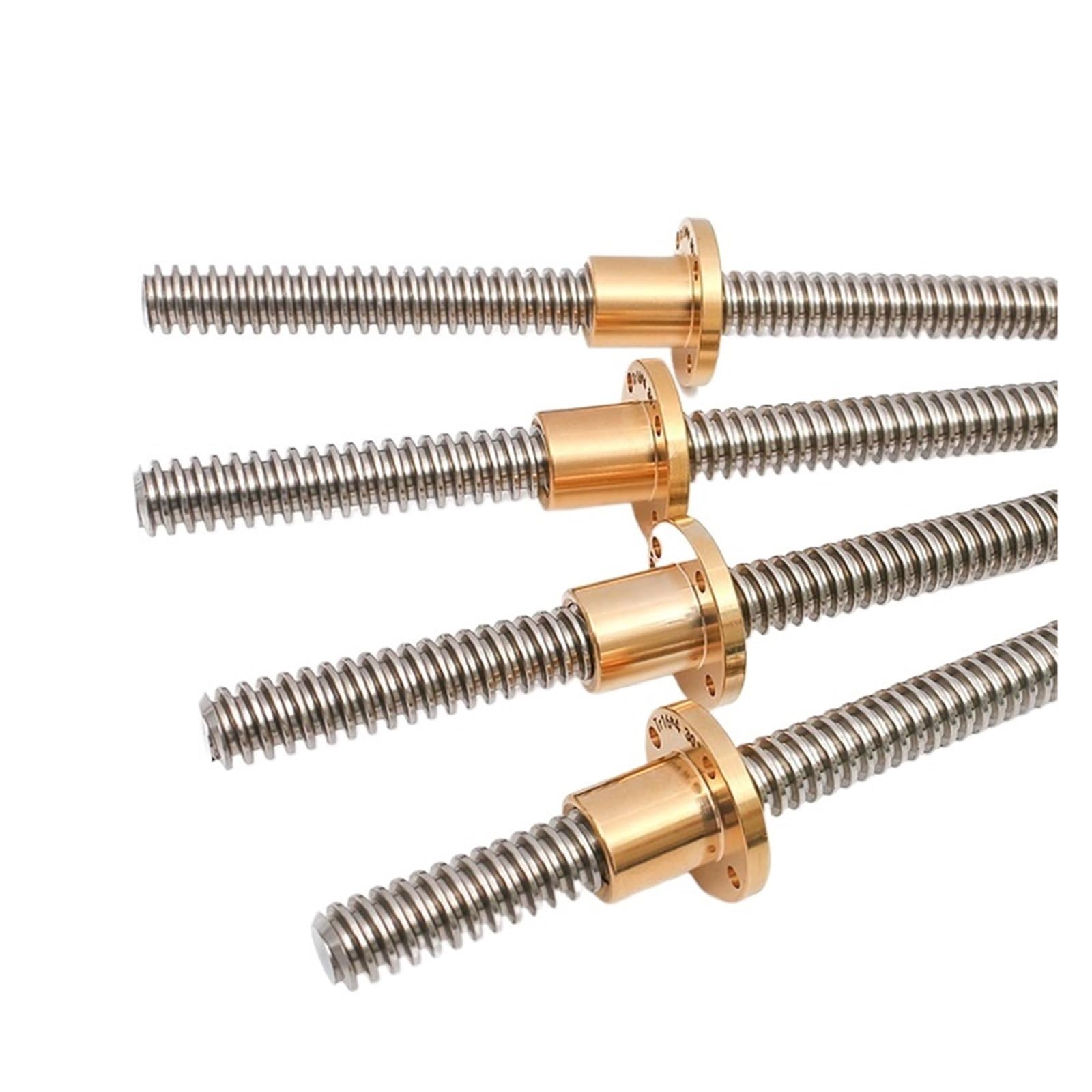 Metal Ball Screw nut T16 Lead Screw 100mm-600mm Lead 4mm Screw Large Lead Trapezoidal Screw 3D Printer Screw Stepp(600mm)