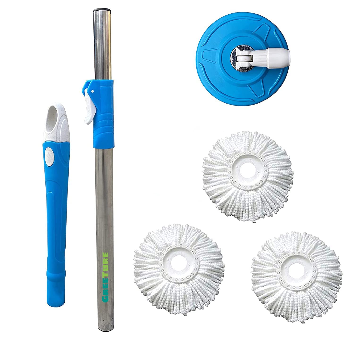 See full amazon price history chart for Agnirva Stainless Steel Spin Mop Floor Cleaner Stick Rod 360 Degree Rotating Pole Mop Stick Rod with 3 Microfiber Head Refill Set (Standard Size) Agnirva Stainless Steel Spin Mop Floor Cleaner Stick Rod 360 Degree Rotating Pole Mop Stick Rod with 3 Microfiber Head Refill Set (Standard Size) (B09PC6BGZ8) Amazon Price History, Amazon Price Tracker