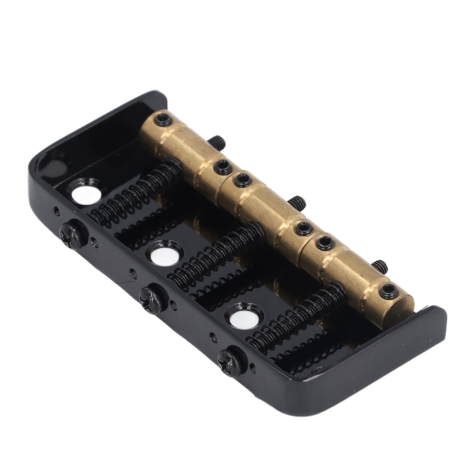 Electric Guitar Bridge, Short Electric Guitar Bridge, Long Service Life, Professional Brass Saddle 3, Perfect for Replacement (Black) - Image 4