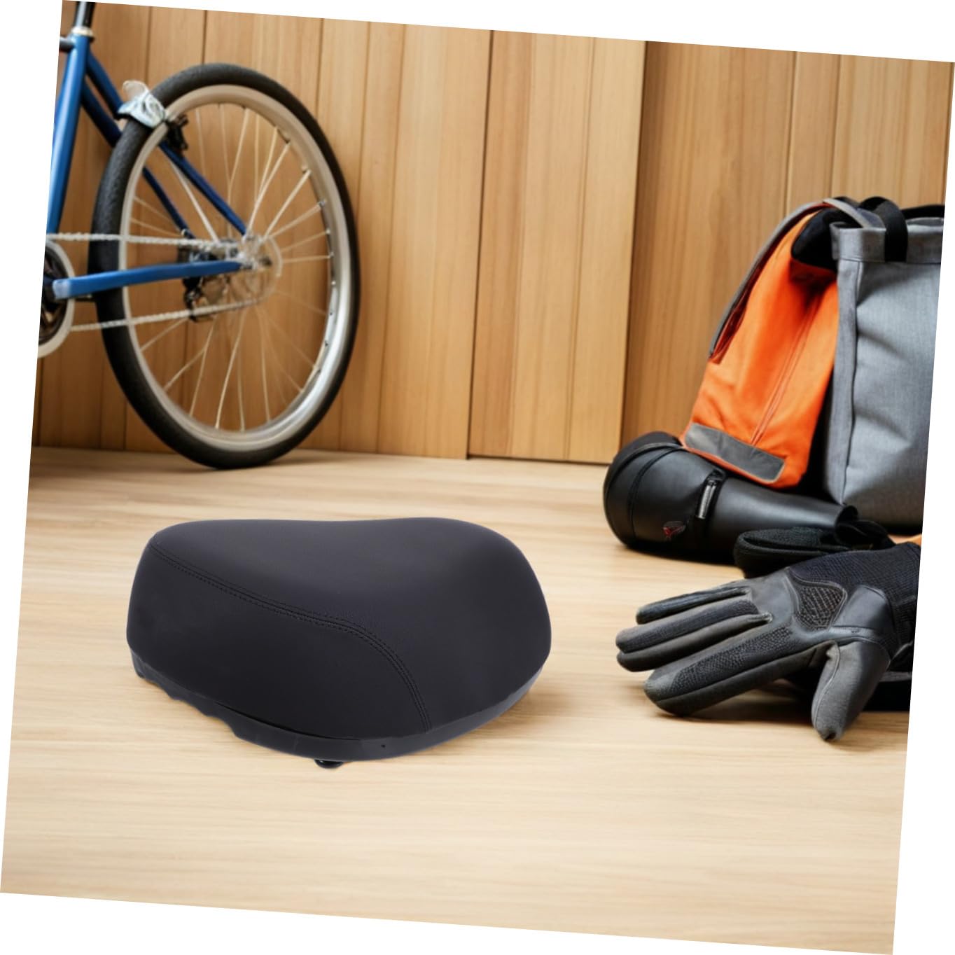 Cuscino per Sedile di Bicicletta Elettrica Imbottito con Ammortizzazione a Molla, Sedile Comodo e Spesso, Adatto per Uso Outdoor e Urbano