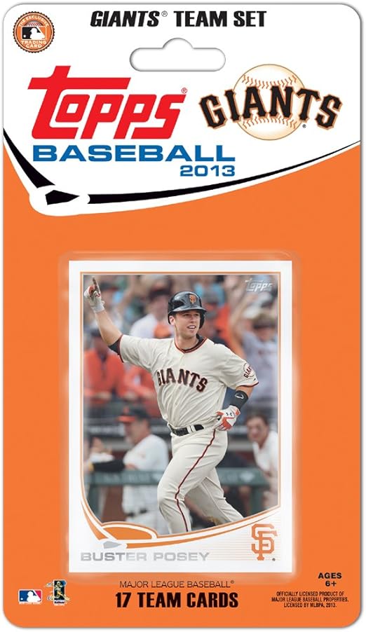 MLB San Francisco Giants Team Trading Card Set