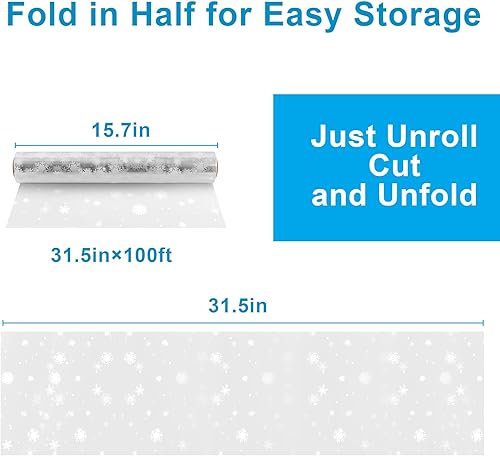 Miniatura 43 de Rollo de celofán transparente de 100 pies (31.5 pulgadas x 100 pies) – Rollo de celofán de 3 mil de grosor, bolsas de celofán transparente grandes