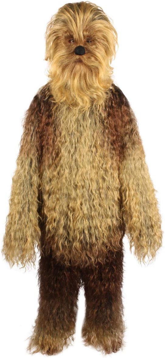 Halloween Party Online Hairy Warrior Ape Military Leader Resistance Red Cosplay Costume and Wig, Multiple Color Options (Large/XL, Light Brown)