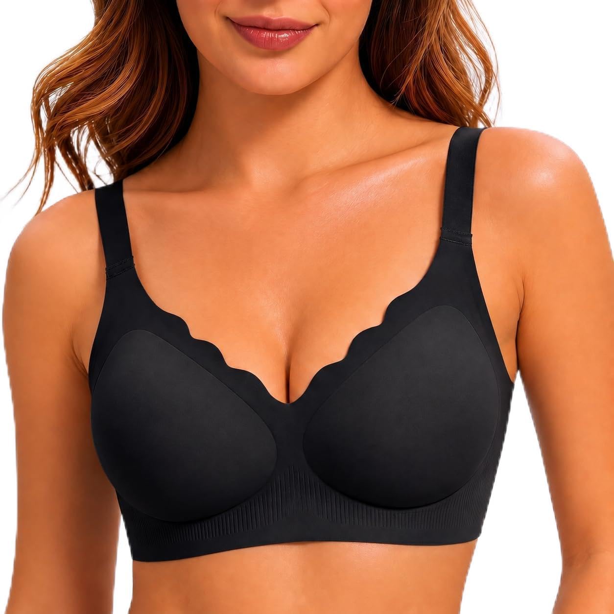 Women Comfortable Push Up Bra Seamless Full Coverage Butter Soft Everyday Convertible Bra-image-32